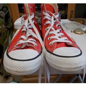 Chuck Taylor Red Converse Hi-Tops